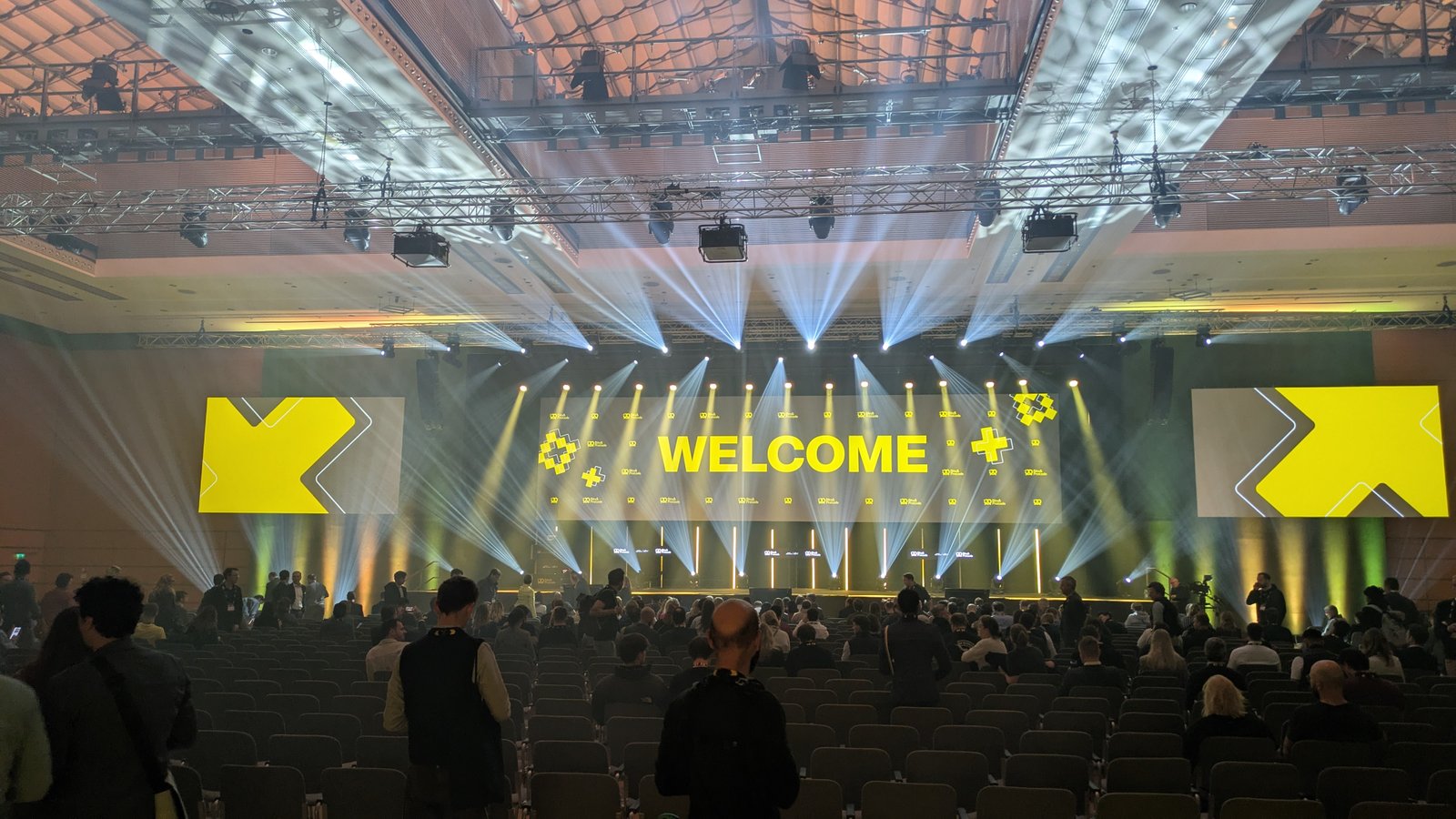 Rubin and Eraldo at the bits and pretzels event