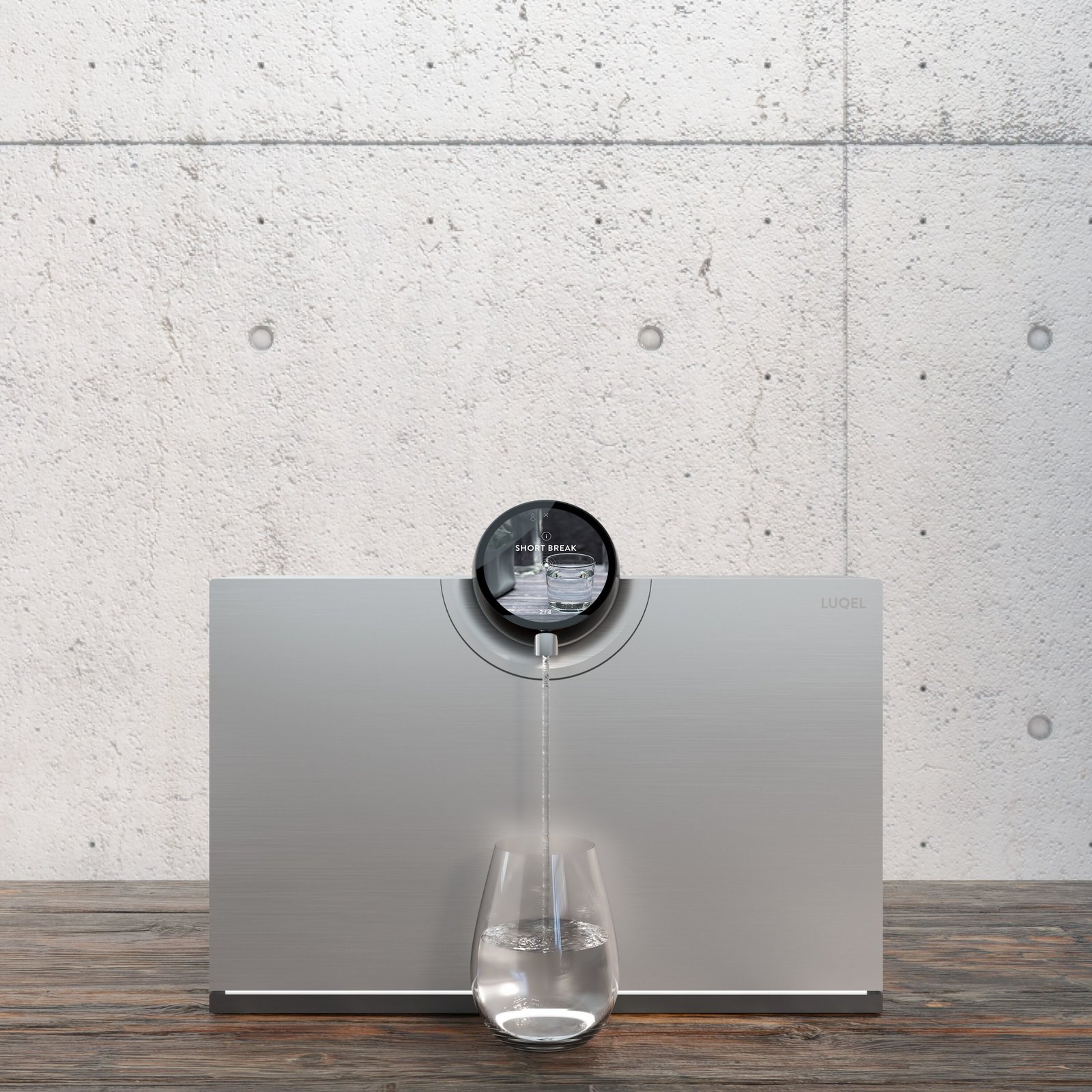 LUQEL Water Station product render