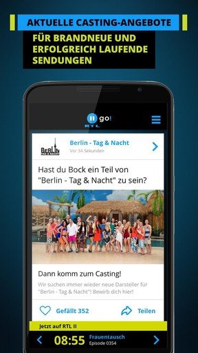 RTL II go! Android app screenshot 3